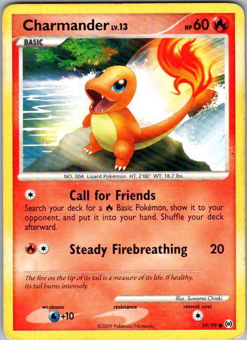 Charmander 59/99 Arceus English Pokémon card