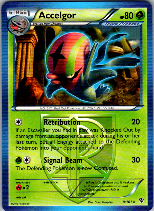 Accelgor 8/101 Plasma Blast English Pokémon card