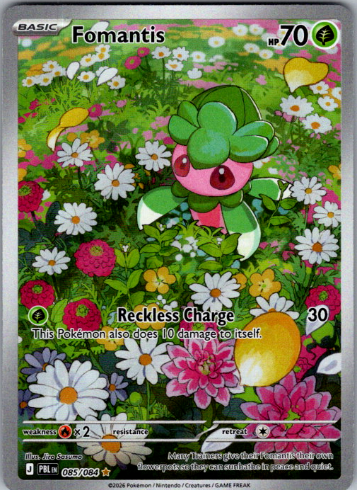 Fomantis 085/084 Pitch Black English Pokémon card