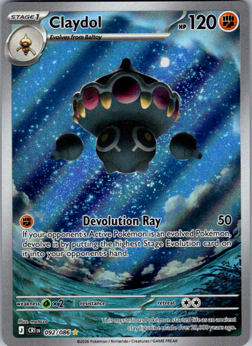 Claydol 092/086 Chaos Rising English