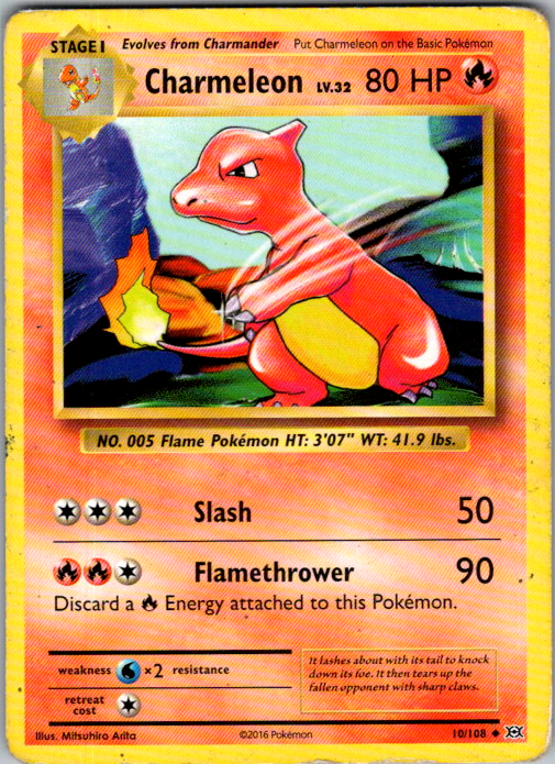 Charmeleon 10/108 Evolutions English