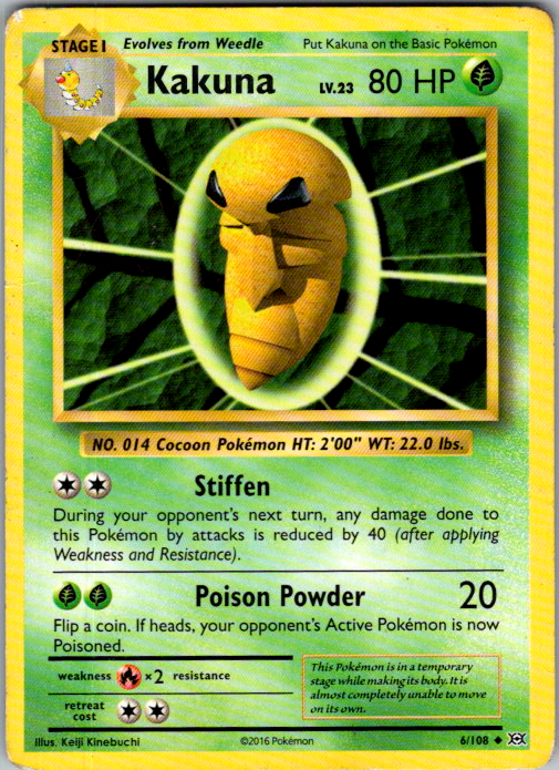Kakuna 6/108 Evolutions English