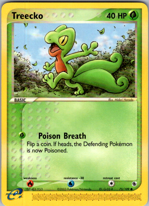 Treecko 75/100 EX Sandstorm English
