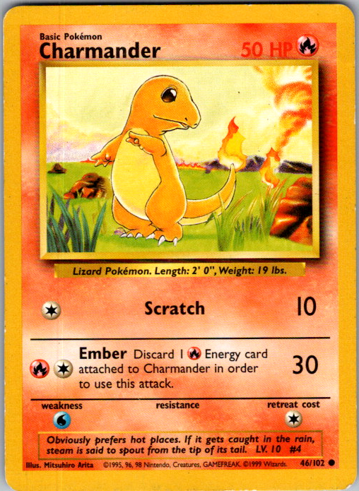 Charmander 46/102 Base Set English