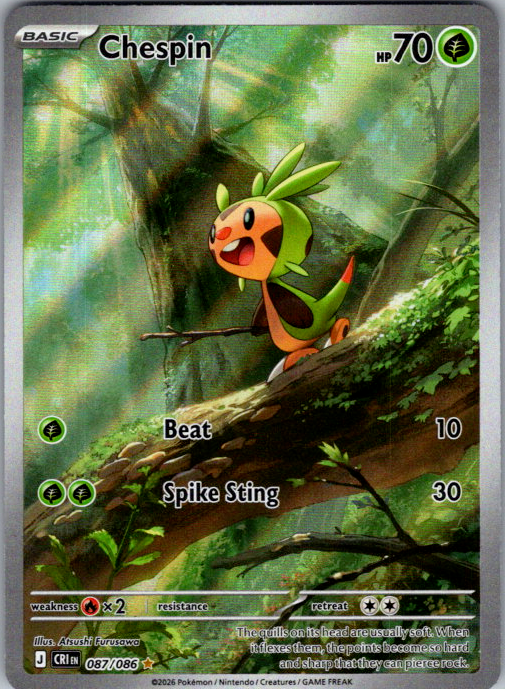 Chespin 087/086 Chaos Rising English