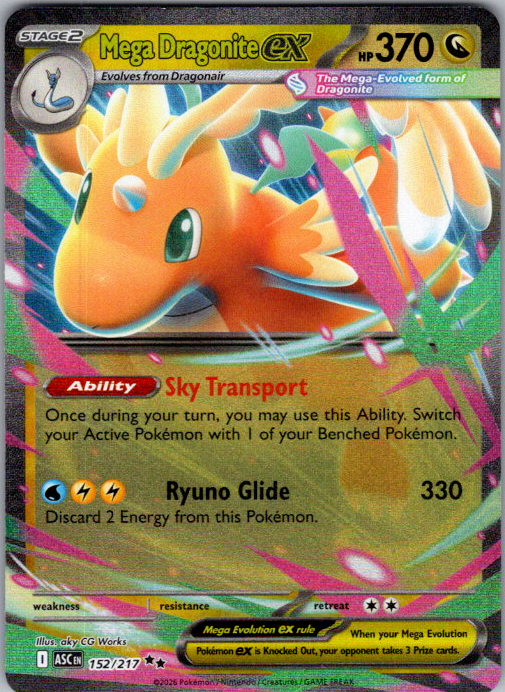 Mega Dragonite ex 152/217 English