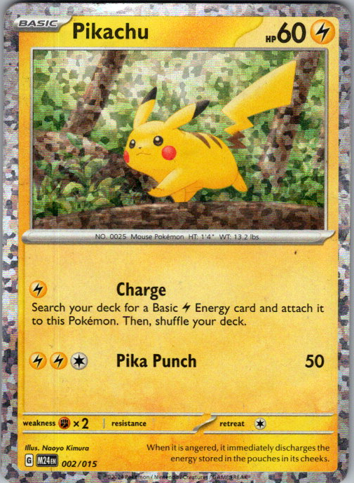 Pikachu 002/015 English