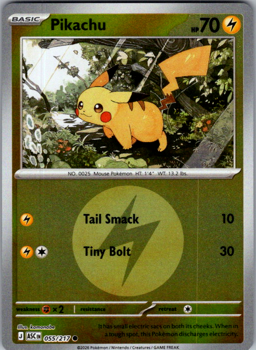Pikachu 055/217