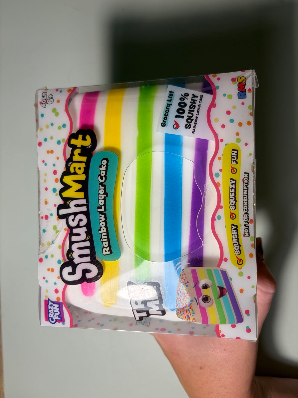 Rainbow Cake squishy toy