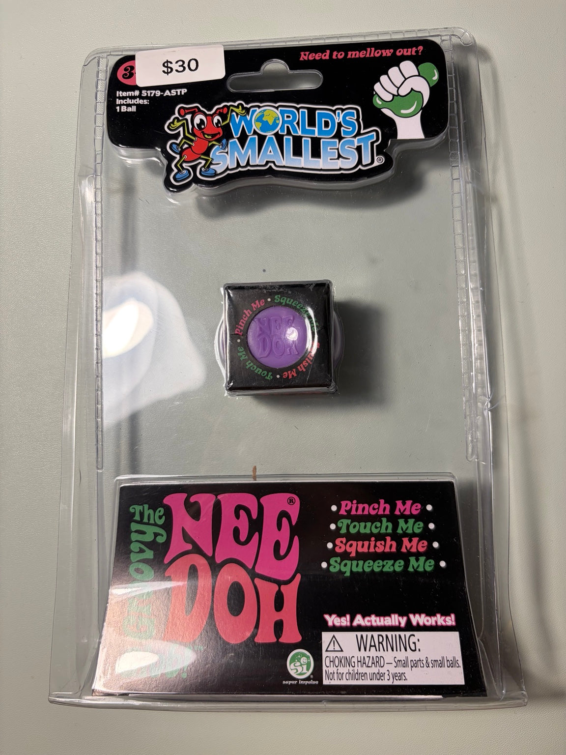 World's Smallest Purple Glob NeeDoh