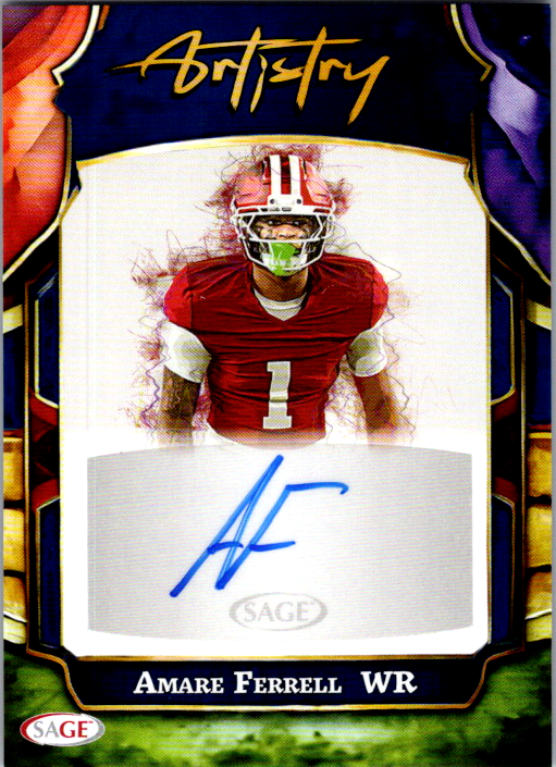 Amare Ferrell 2026 SAGE football autograph card