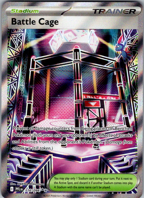 Battle Cage Pokémon card scan