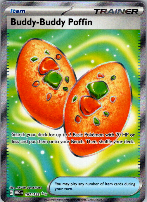 Buddy-Buddy Poffin #167/132 Mega Evolution Ultra Rare English Pokémon card