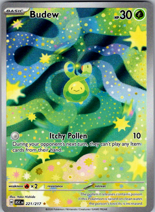 Budew Pokémon card scan