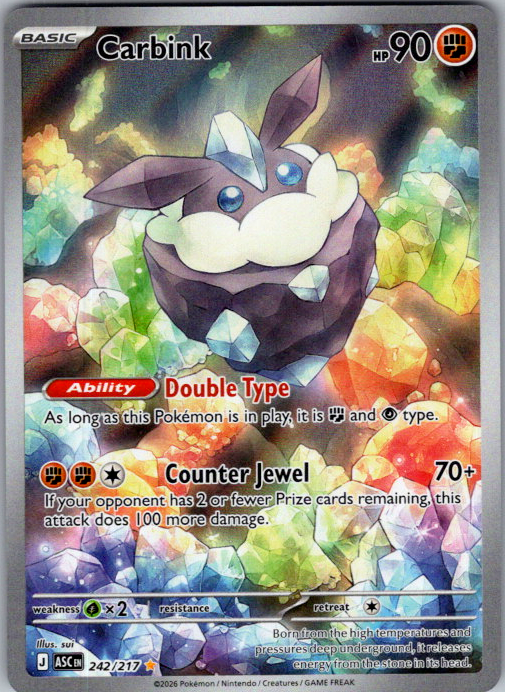 Carbink Pokémon card scan