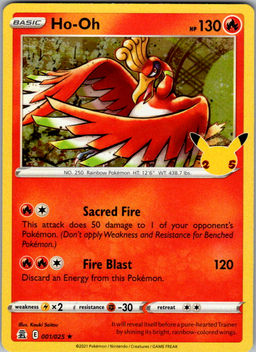 Ho-Oh 1/25 from Celebrations