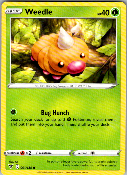 Weedle 1/185 from Vivid Voltage