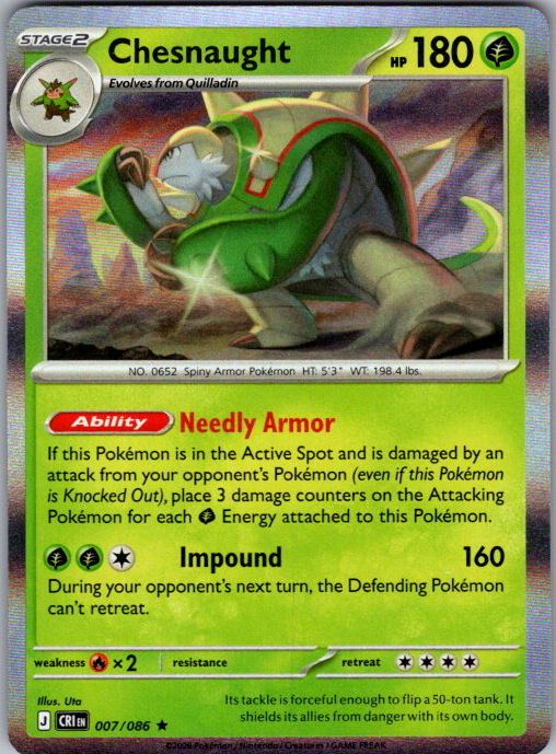 Chesnaught 007/086 from Chaos Rising