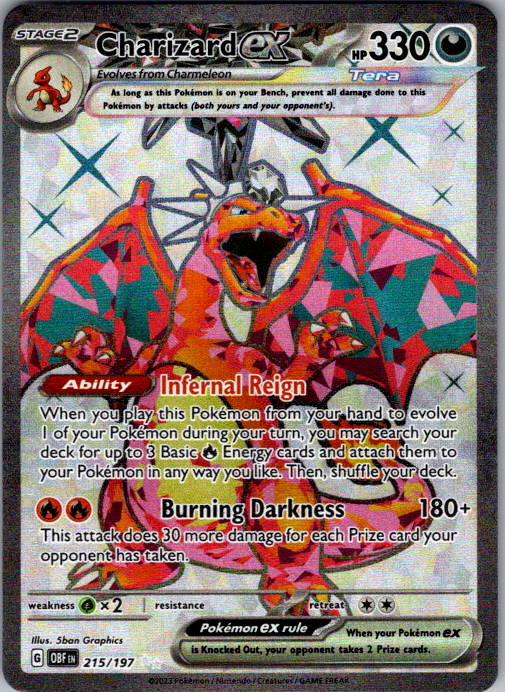 Charizard ex #215/197 | OBF | English