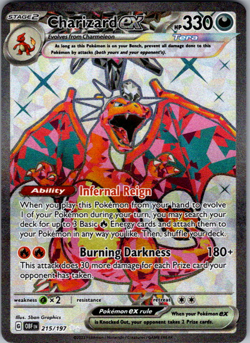 Charizard ex #215/197 | OBF | English
