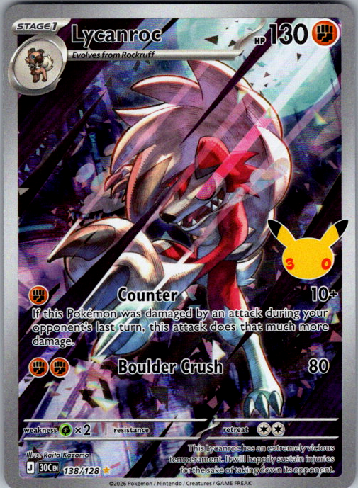 Lycanroc #138/128 | 30C | English