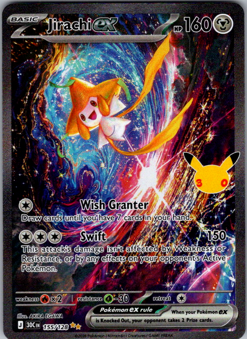 Jirachi ex #155/128 | 30C | English