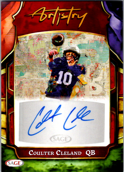 Coulter Cleland 2026 SAGE football autograph card