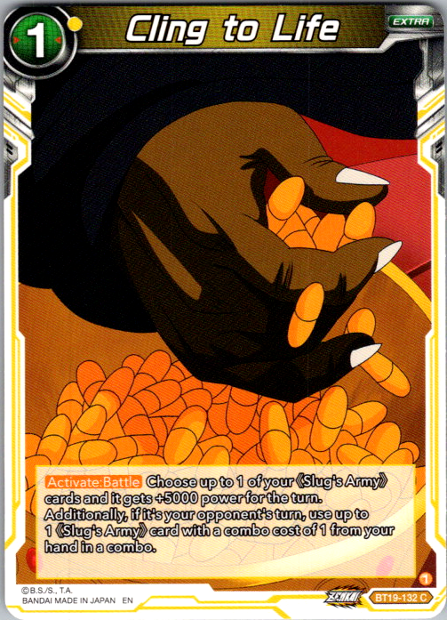 Cling to Life BT19-132 Fighter's Ambition Dragon Ball Super card