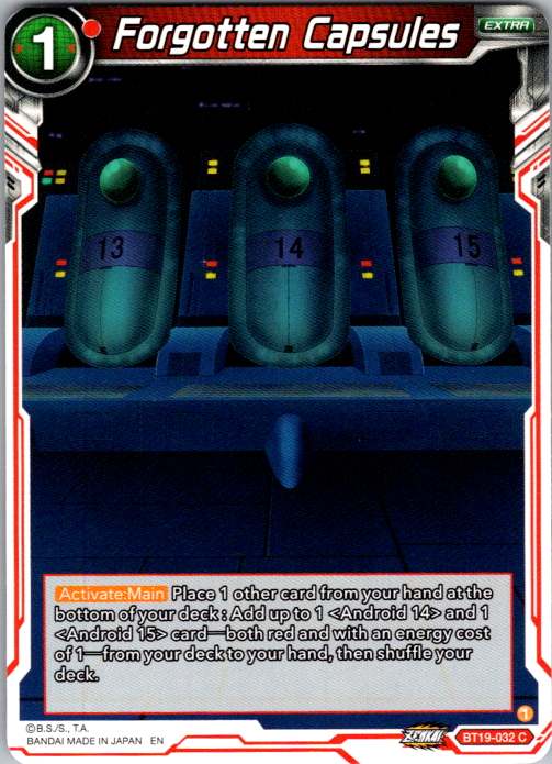 Forgotten Capsules BT19-032 Fighter's Ambition Dragon Ball Super card