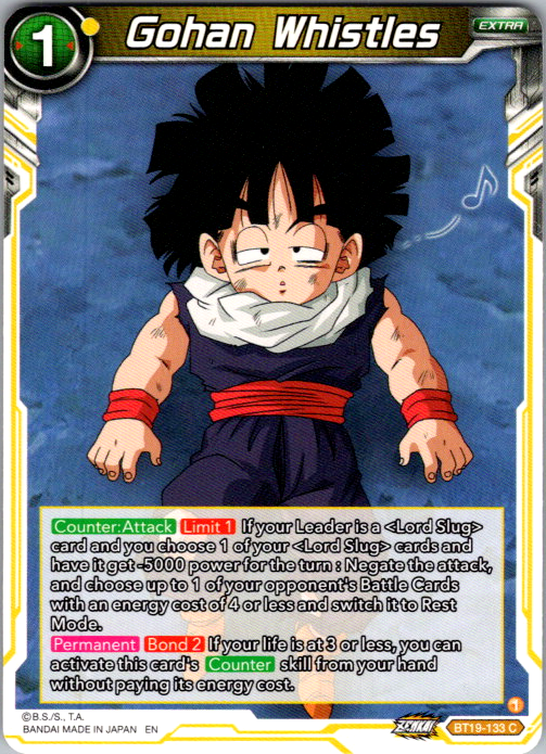 Gohan Whistles BT19-133 Fighter's Ambition Dragon Ball Super card