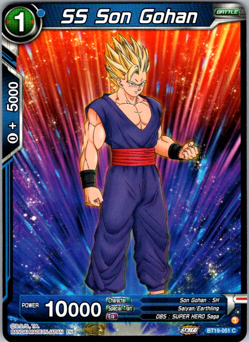 SS Son Gohan BT19-051 Fighter's Ambition Dragon Ball Super card