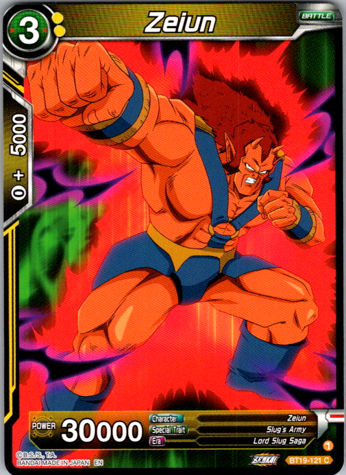 Zeiun BT19-121 Fighter's Ambition Dragon Ball Super card