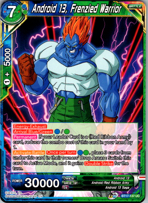 Android 13, Frenzied Warrior BT17-137