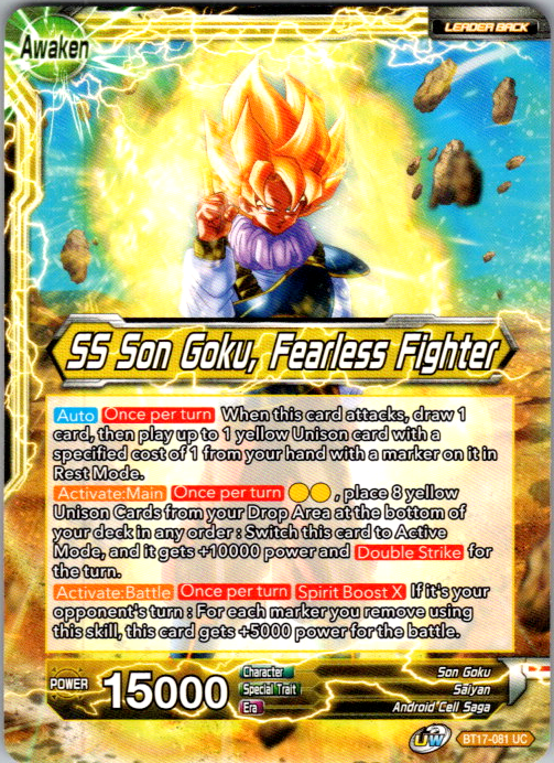 SS Son Goku, Fearless Fighter BT17-081 copy 2