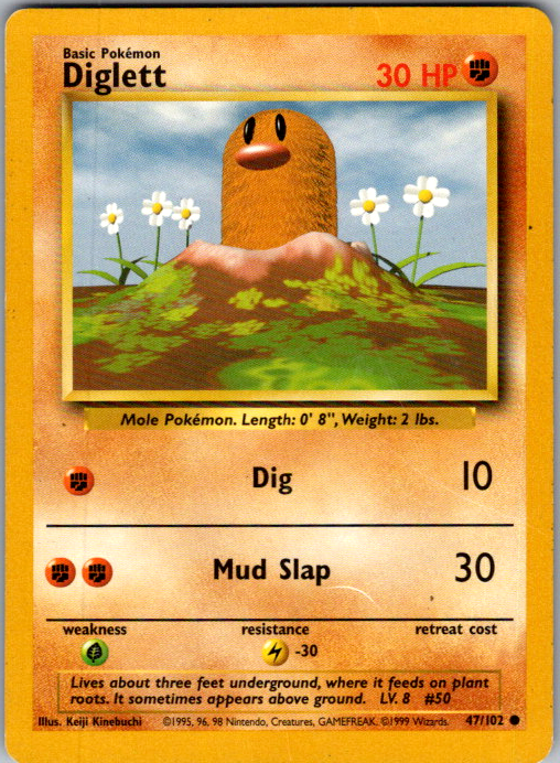 Diglett 047/102 English