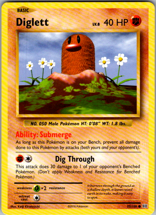 Diglett 055/108 English