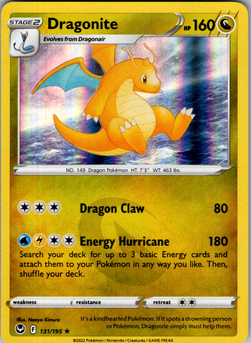 Dragonite Pokémon card scan
