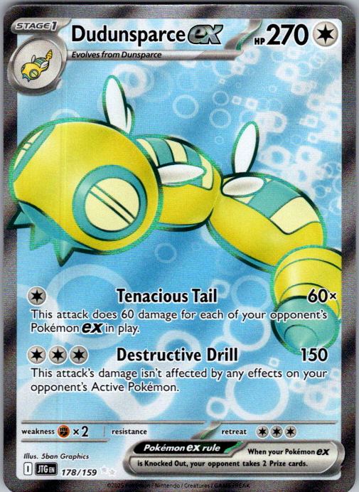 Dudunsparce ex Pokémon card scan