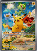 Pikachu #027 | Scarlet & Violet Black Star Promos | English | Pokémon Center stamped — scanned card front