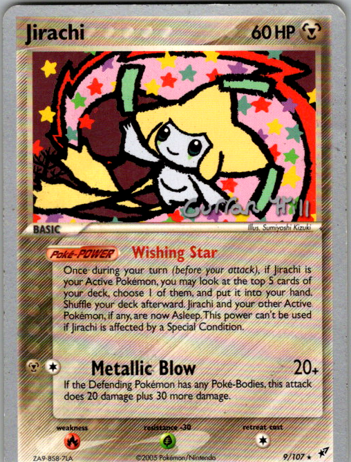 Jirachi #009 | Deoxys — scanned card front