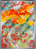 Moltres #130/128 | 30th Celebration | English — scanned card front