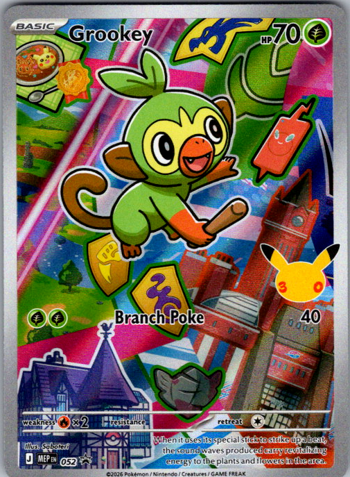 Grookey #052 | Mega Evolution Black Star Promos | English — scanned card front