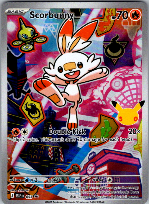 Scorbunny #053 | Mega Evolution Black Star Promos | English — scanned card front