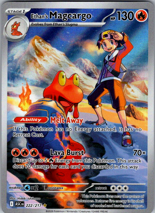 Ethan's Magcargo #222/217 | Ascended Heroes | Illustration Rare | English