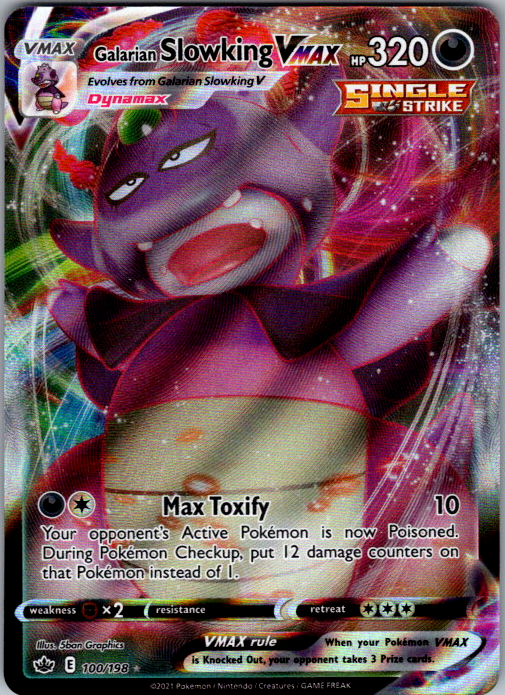 Galarian Slowking VMAX Pokémon card scan