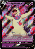 Hisuian Typhlosion V Pokémon card scan