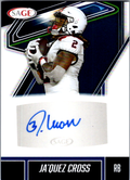 Ja'Quez Cross 2026 SAGE football autograph card