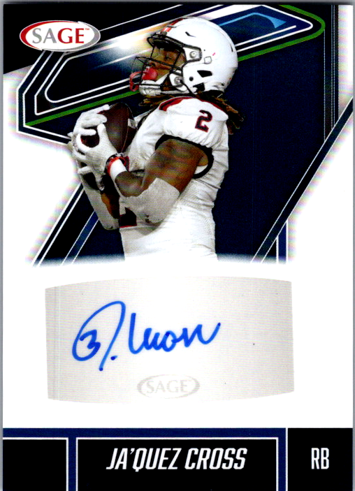 Ja'Quez Cross 2026 SAGE football autograph card