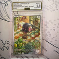 Lechonk #120 Ruler of the Black Flame Japanese Pokémon card graded AGS 9.5, certification 00297661