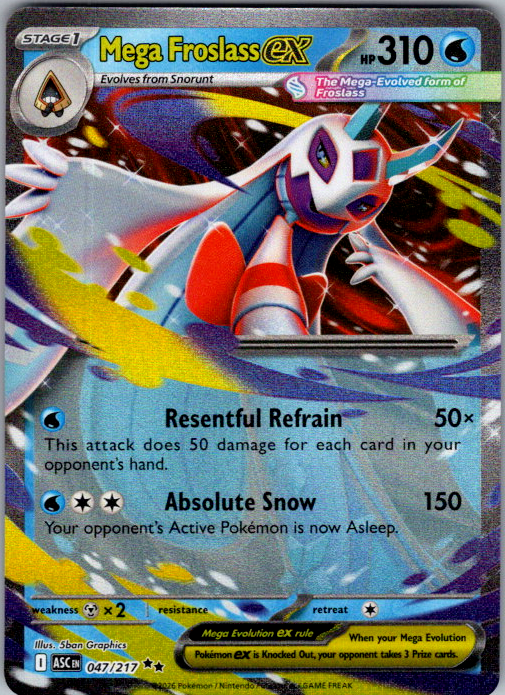 Mega Froslass ex Pokémon card scan
